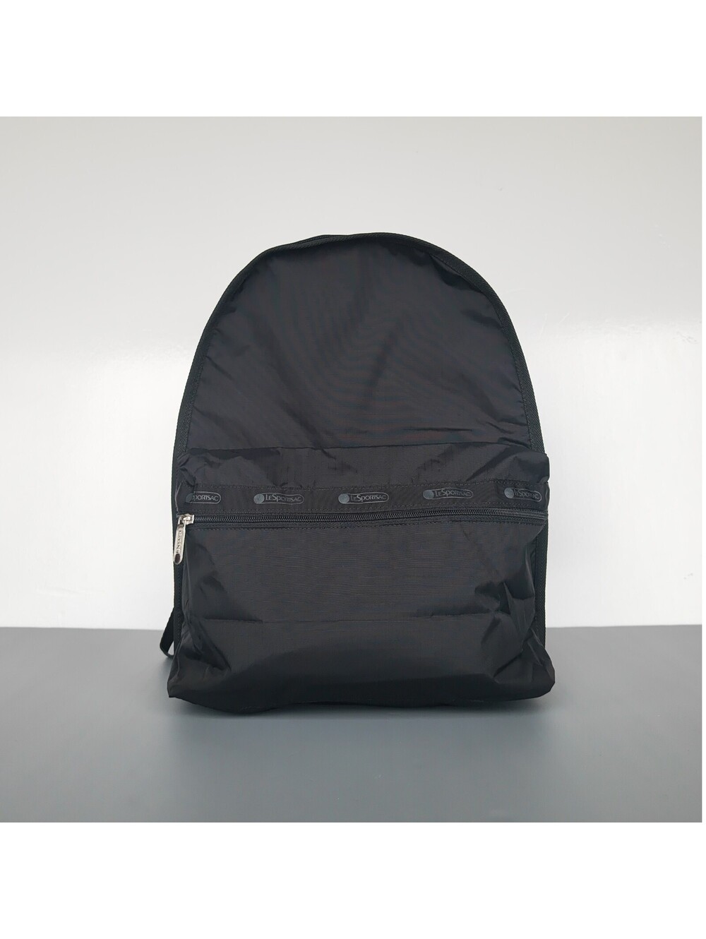 LeSportsac Classic Black Route Double Compartment Backpack NWT